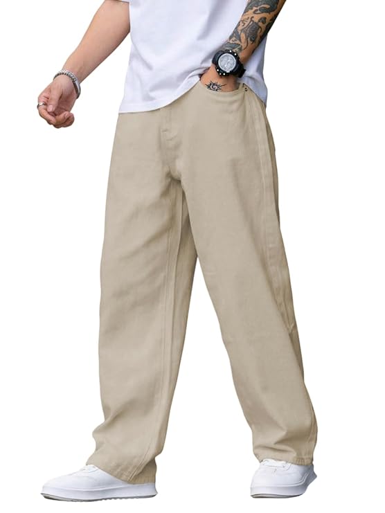 TAGAS Men Relaxed FIT Denim Jeans | Loose Jeans for Men | Mens Baggy Fit Denim Jeans Pant | MDJ-22